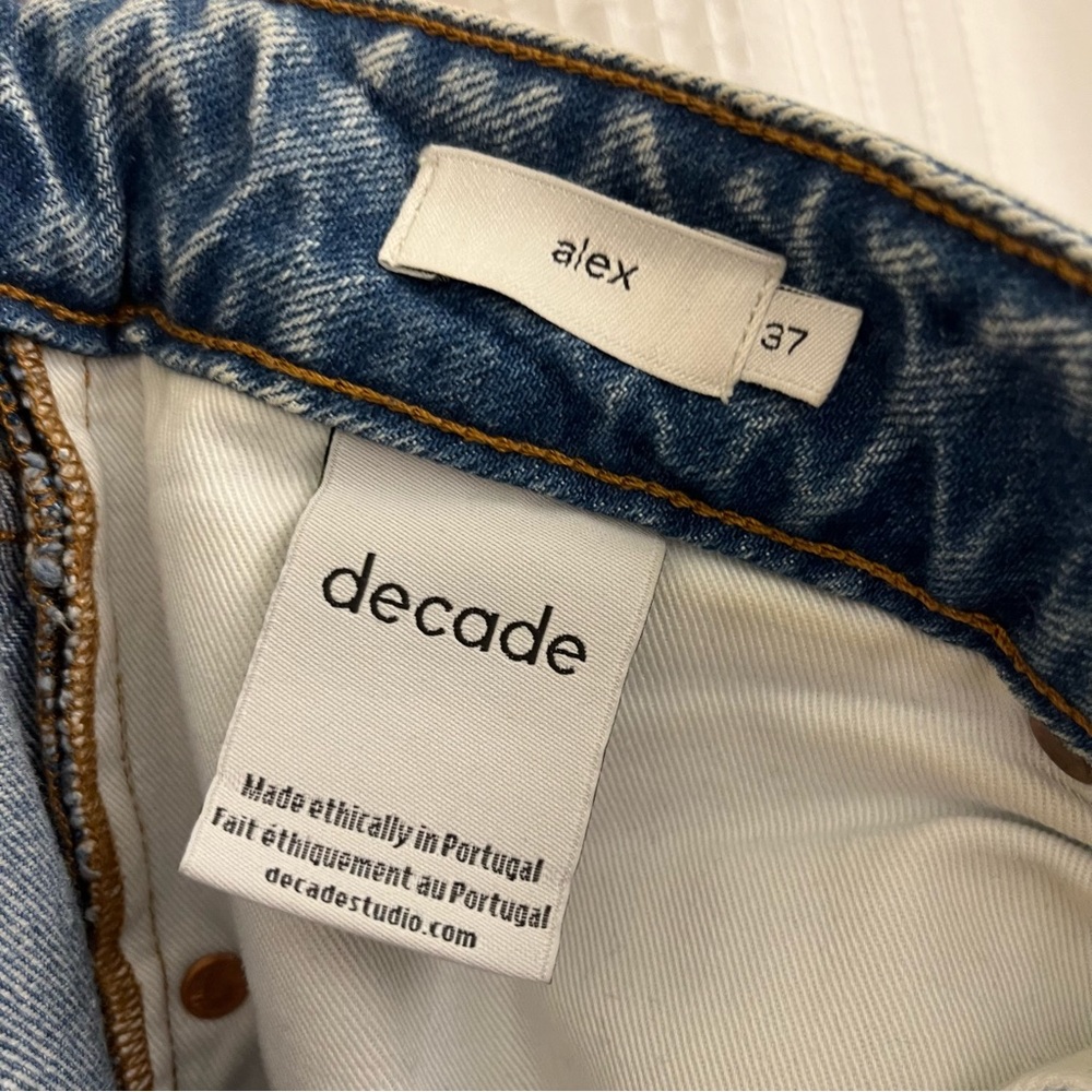 Decade Studio Alex Jeans | Size 37 | 100% Cotton Denim - Picture 3 of 3